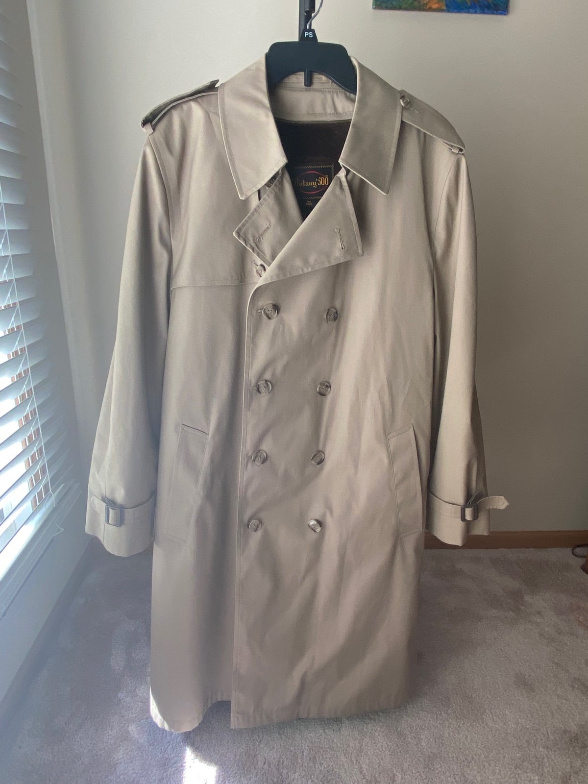 Botany 500 vintage Trench Coat mens 44