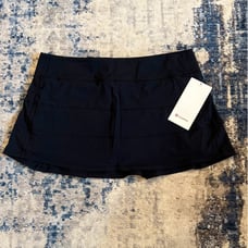 NWT Lulemon Pace Rival Skirt Size 12 Reg In Black