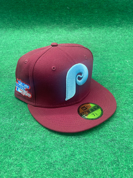 Philadelphia Phillies 1980 World Series cloud UV hat New Era 59fifty fitted