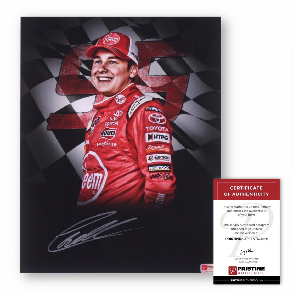 Christopher Bell Signed 2020 NASCAR #95 Cup Series 11x14 Photo (PA COA)