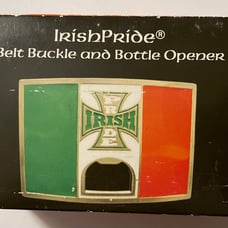 Irish Pride Belt Buckle and Bottle Opener