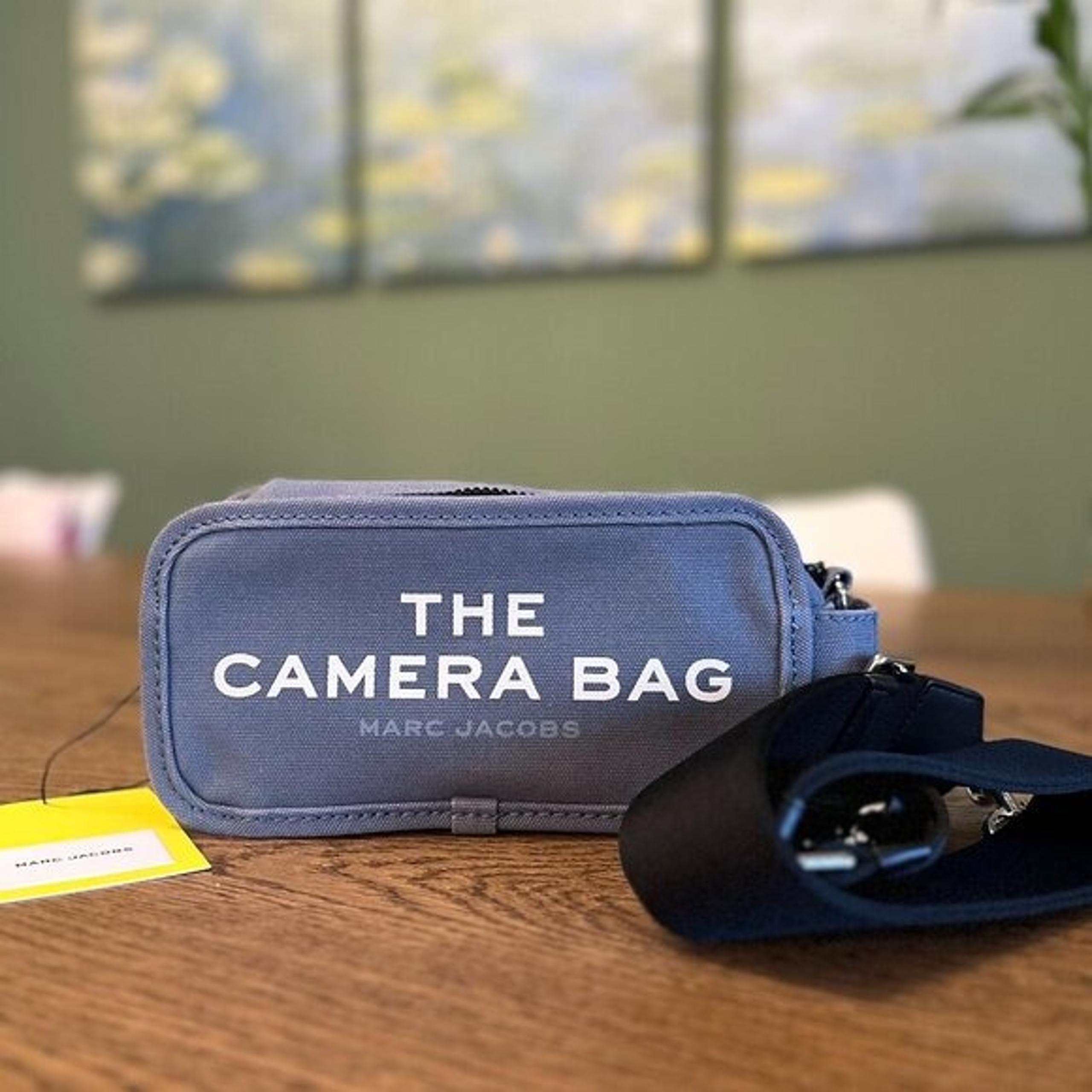 NWT! Marc Jacobs Women The Camera Crossbody Bag - Blue Shadow Webbing canvas