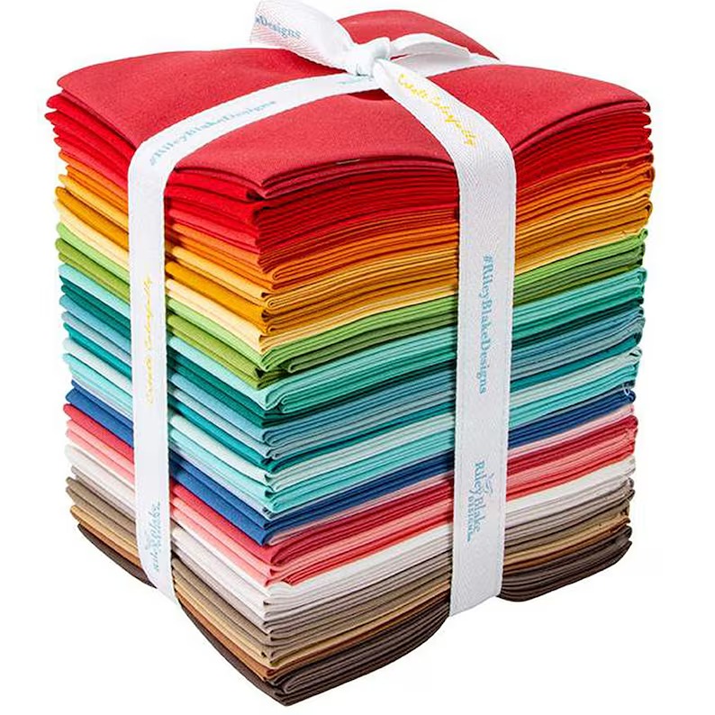 Confetti Cottons Bee Solids 34 Fat Quarter Bundle by Lori Holt for Riley Blake