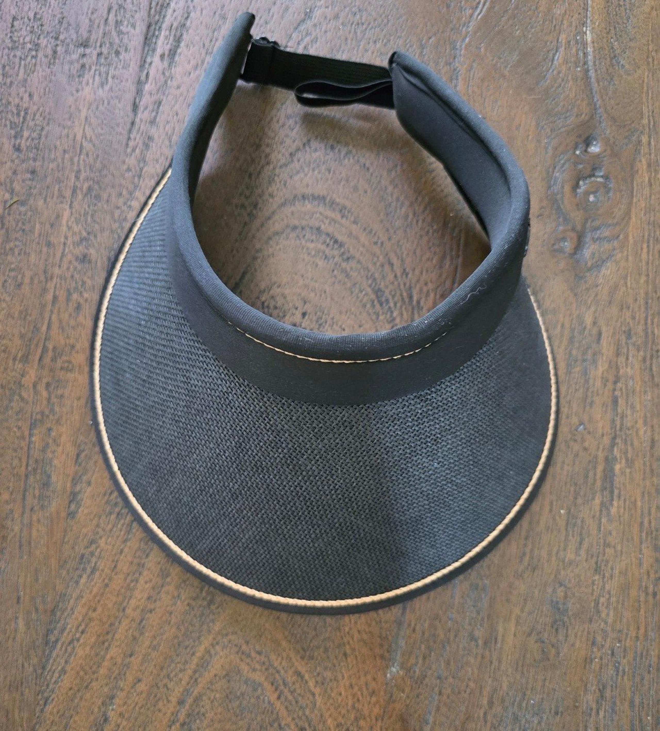 Black Sun Visor with Large Brim item#10
