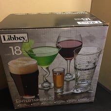 NEW LIBBEY 18 PC ENTERTAINING , TARGET !