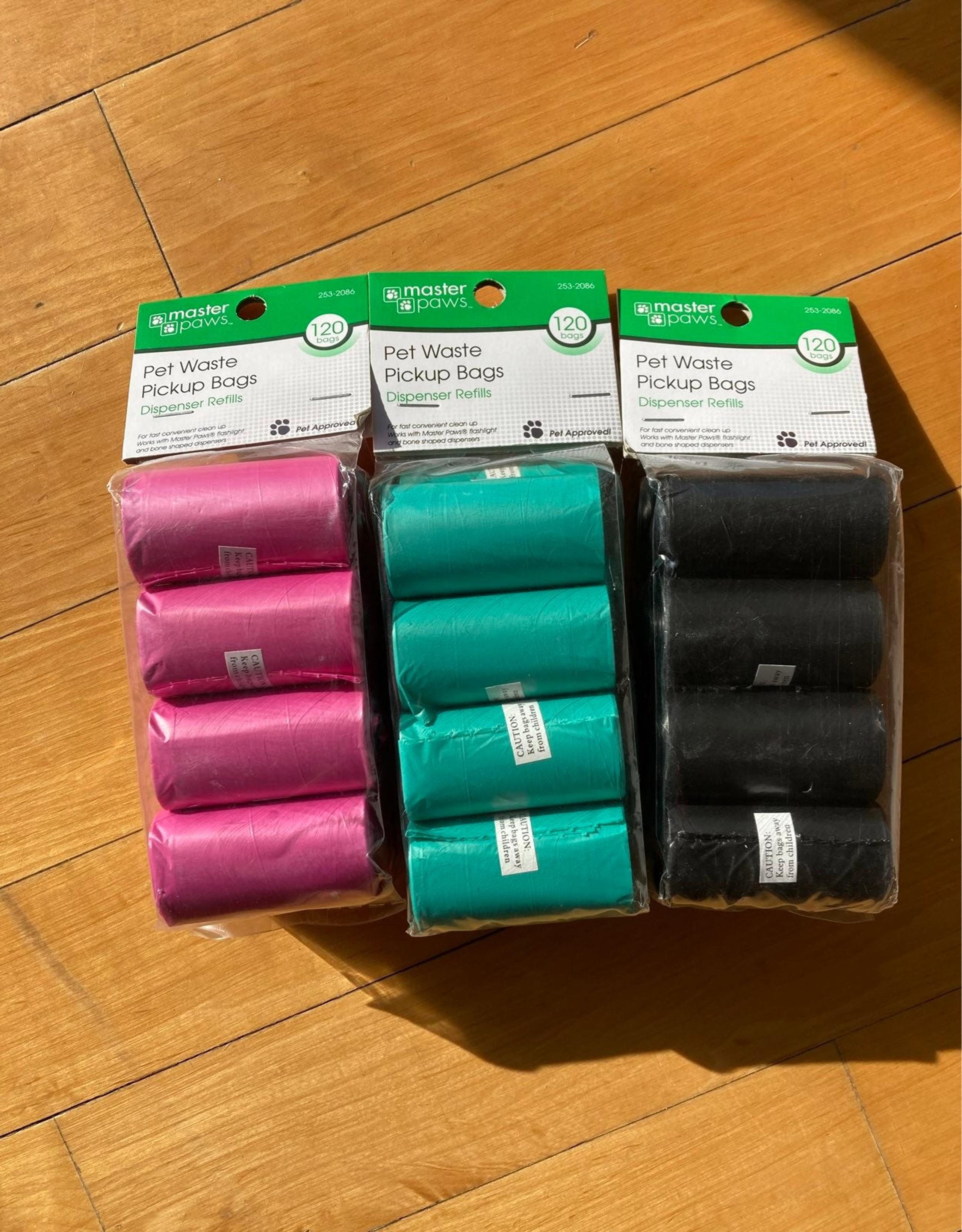 Master paws pet waste pick up bags refills - dog poop