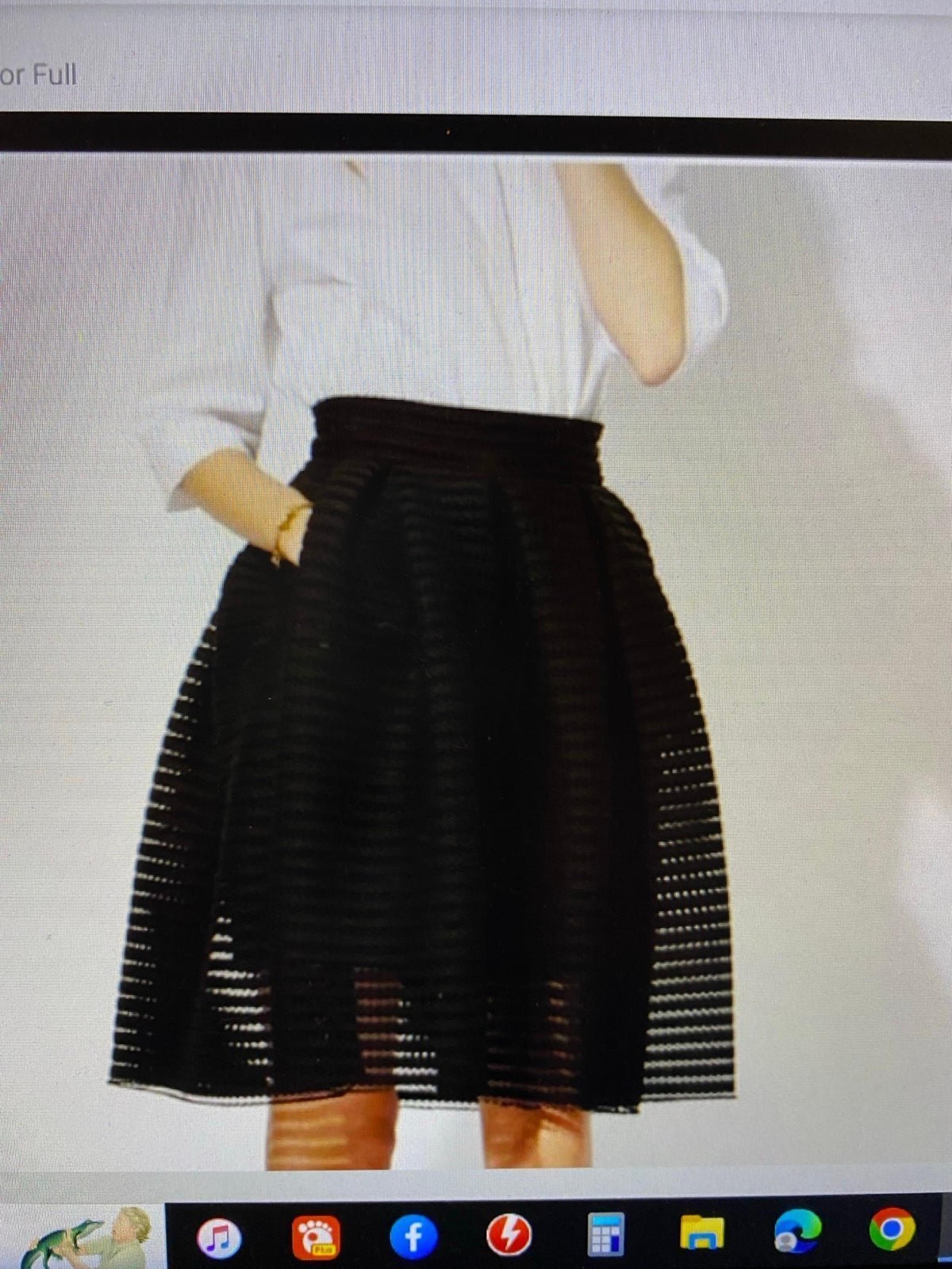 Maje A-line mesh skirt
