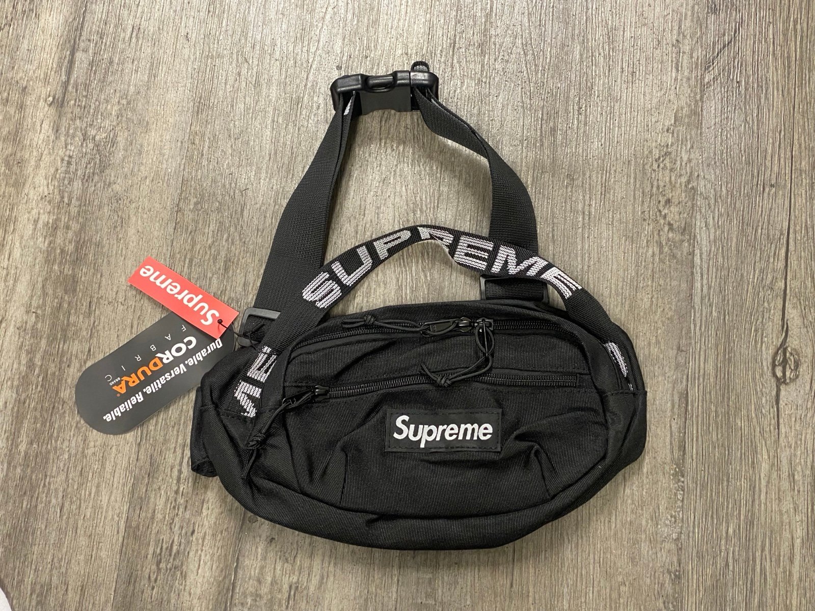 Supreme Black Waist Bag SS18 Style Brand New