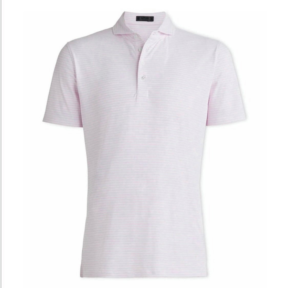 G/FORE Blush Feeder Stripe Tech Pique Polo