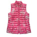 J. Jill Puffer Vest Quilted Sleeveless Full Zip Pink Spring Floral Size XS EUC