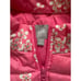 J. Jill Puffer Vest Quilted Sleeveless Full Zip Pink Spring Floral Size XS EUC