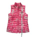 J. Jill Puffer Vest Quilted Sleeveless Full Zip Pink Spring Floral Size XS EUC