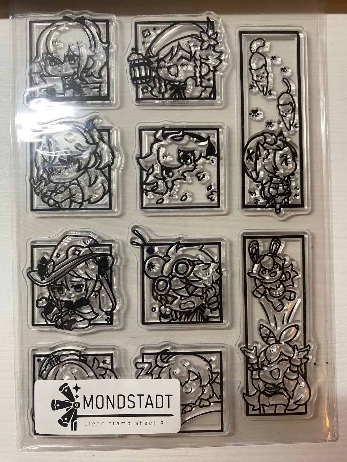 Genshin Impact Clear Stamps (Monstadt, Liyue, Inazuma)e