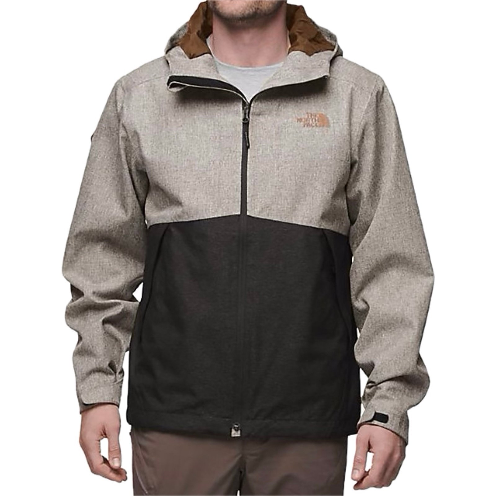 The North Face Millerton Jacket Sz S In Monument Grey Herringbone/Black Dobby
