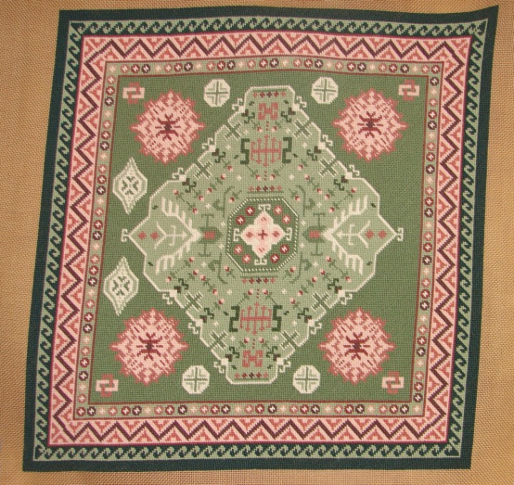 21 x 22 NEEDLEPOINT CANVAS SOUMAK CLASS