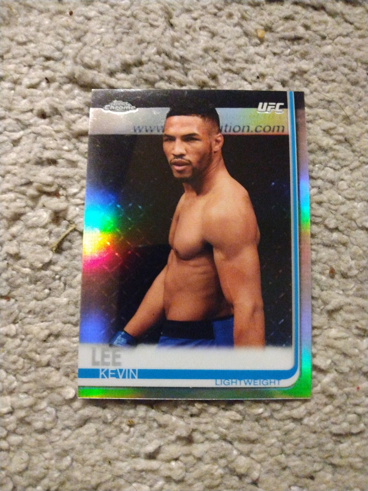 UFC Topps Chrome Kevin Lee CHROME REFRACTOR OUT OF PRINT