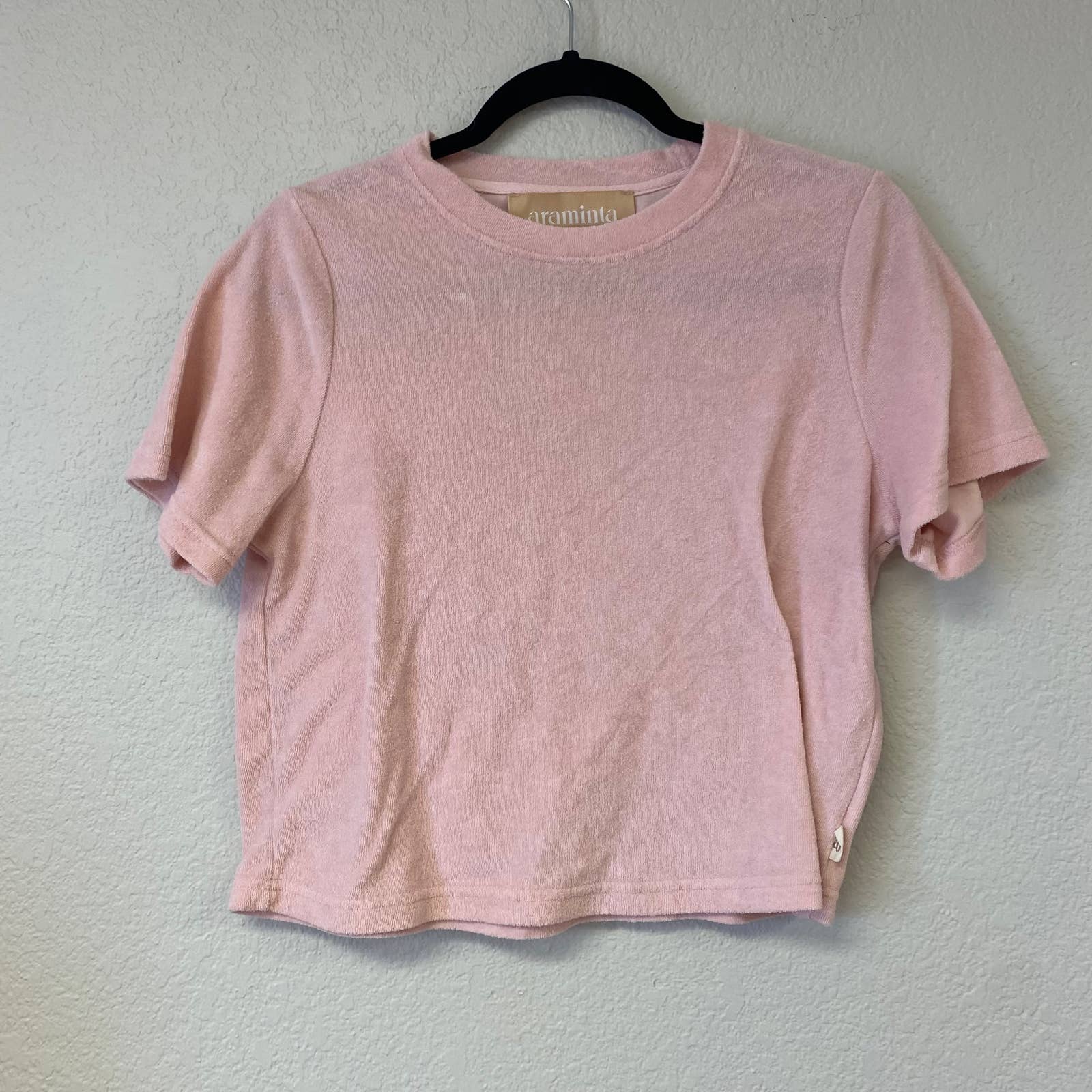 Araminta James Cropped Short Sleeve Tee Pink