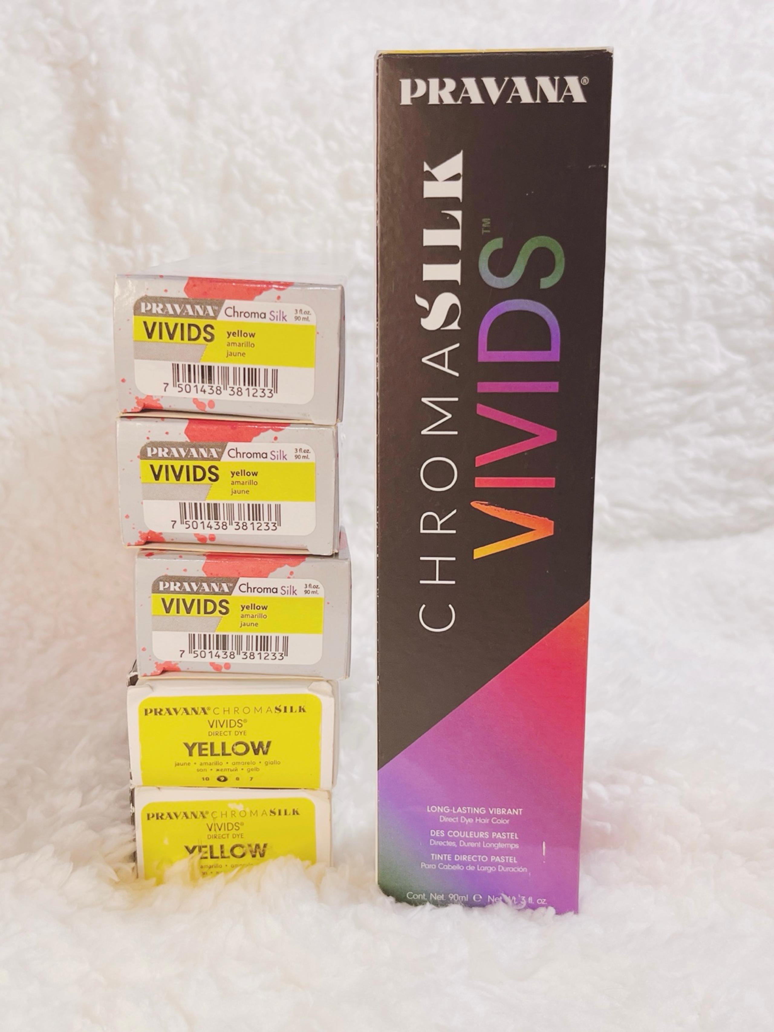 Pravana Chromasilk Vivids Professional Hair Color 3 FL oz 90ml- Yellow