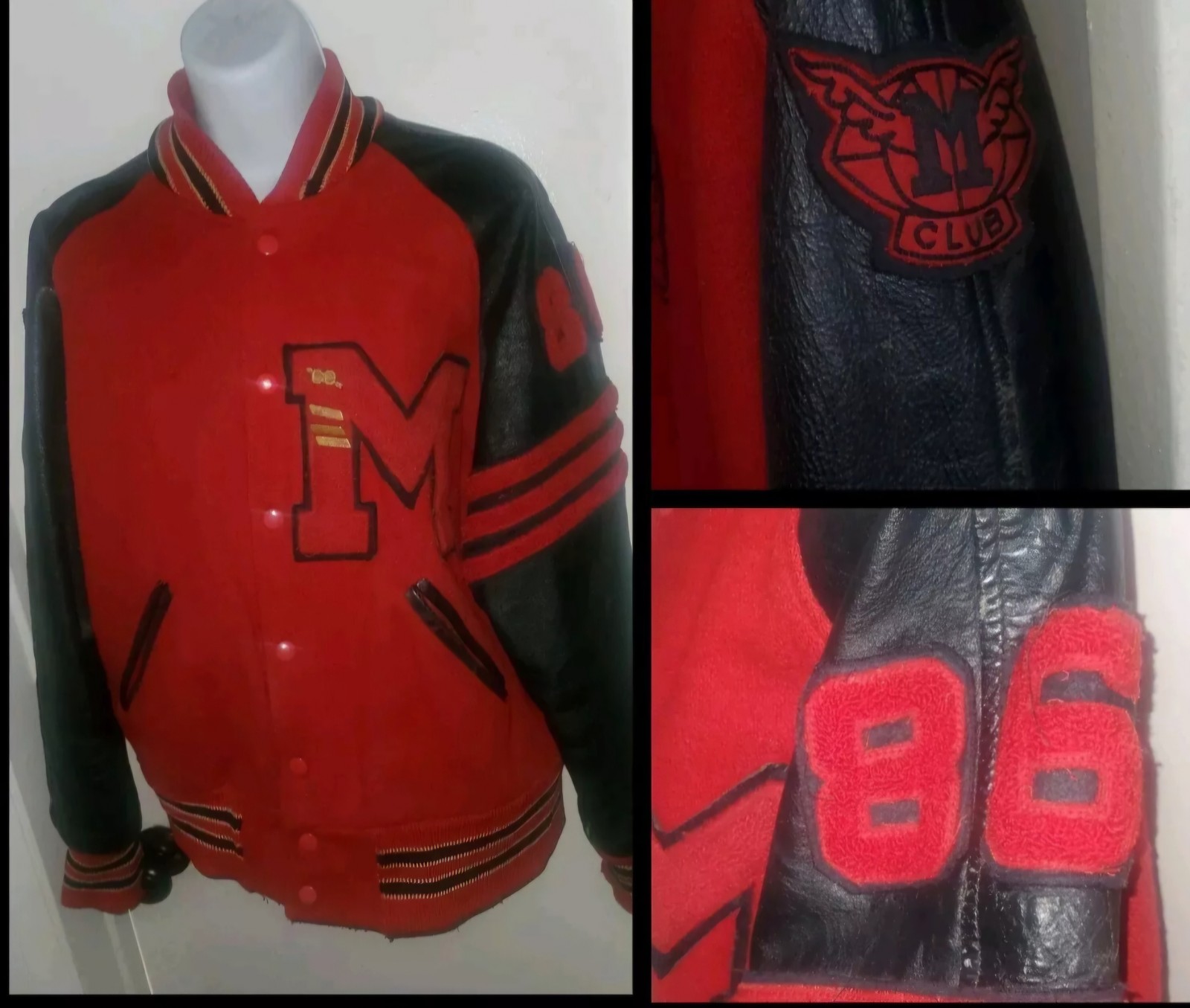 Varsity Jacket Vintage 1980's Medium