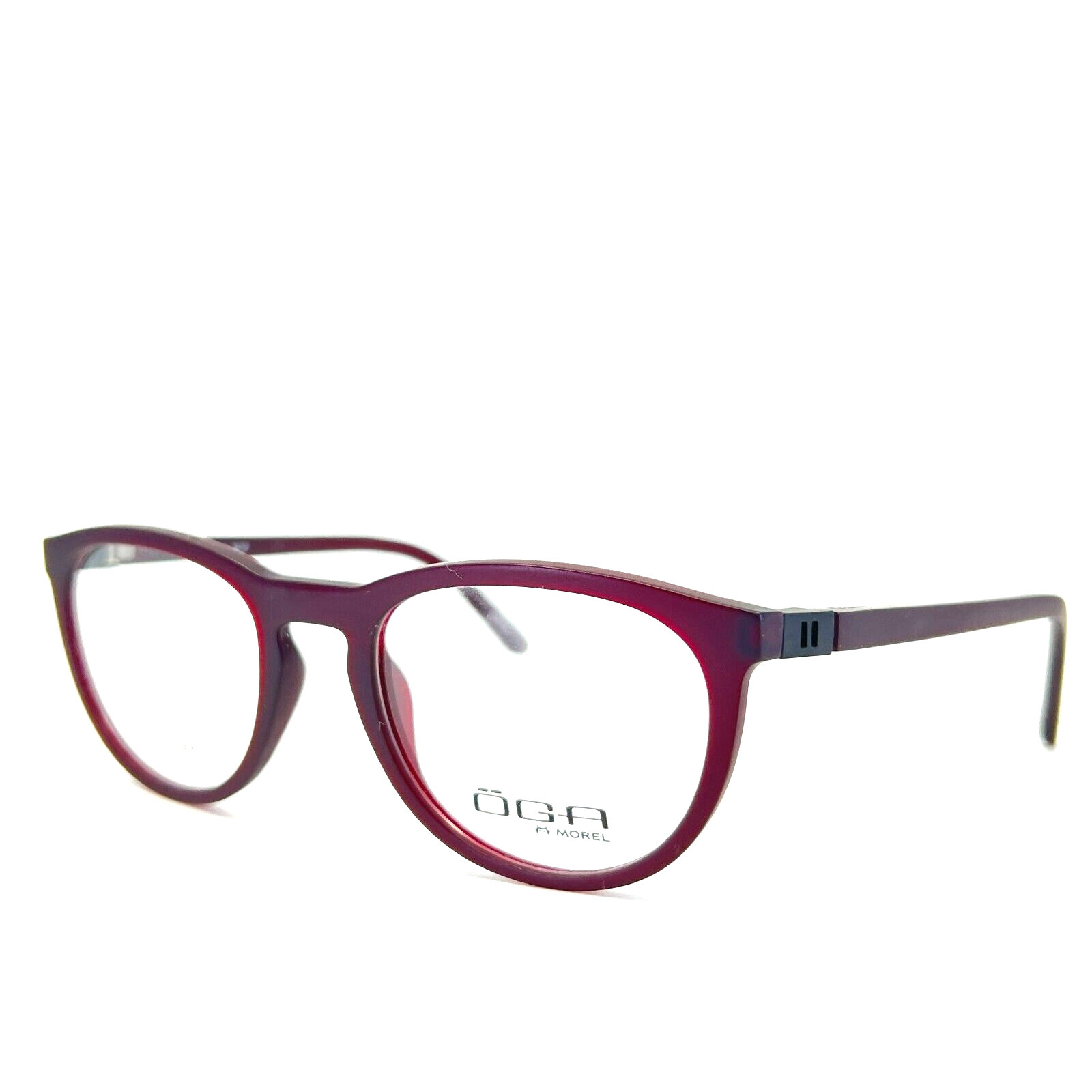 Oga Morel 82040 RN022 Eyeglasses Red Round Full Rim Frames 51-20-140