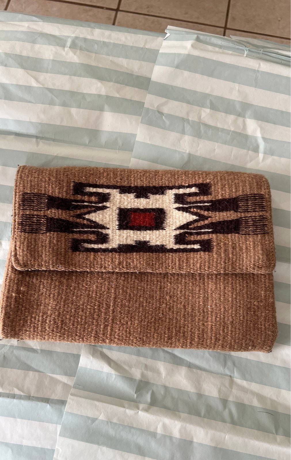 Native American Indian print clutch - Multi Print