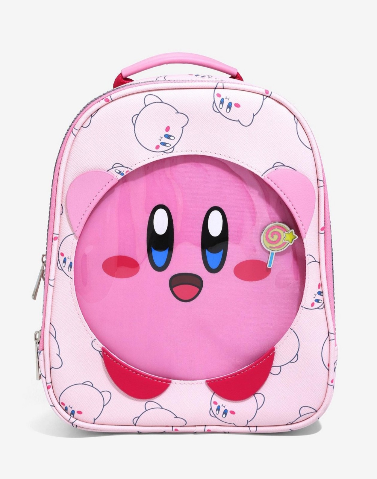 Nintendo Kirby Allover Print Pin Collector Backpack BNIP BNEW