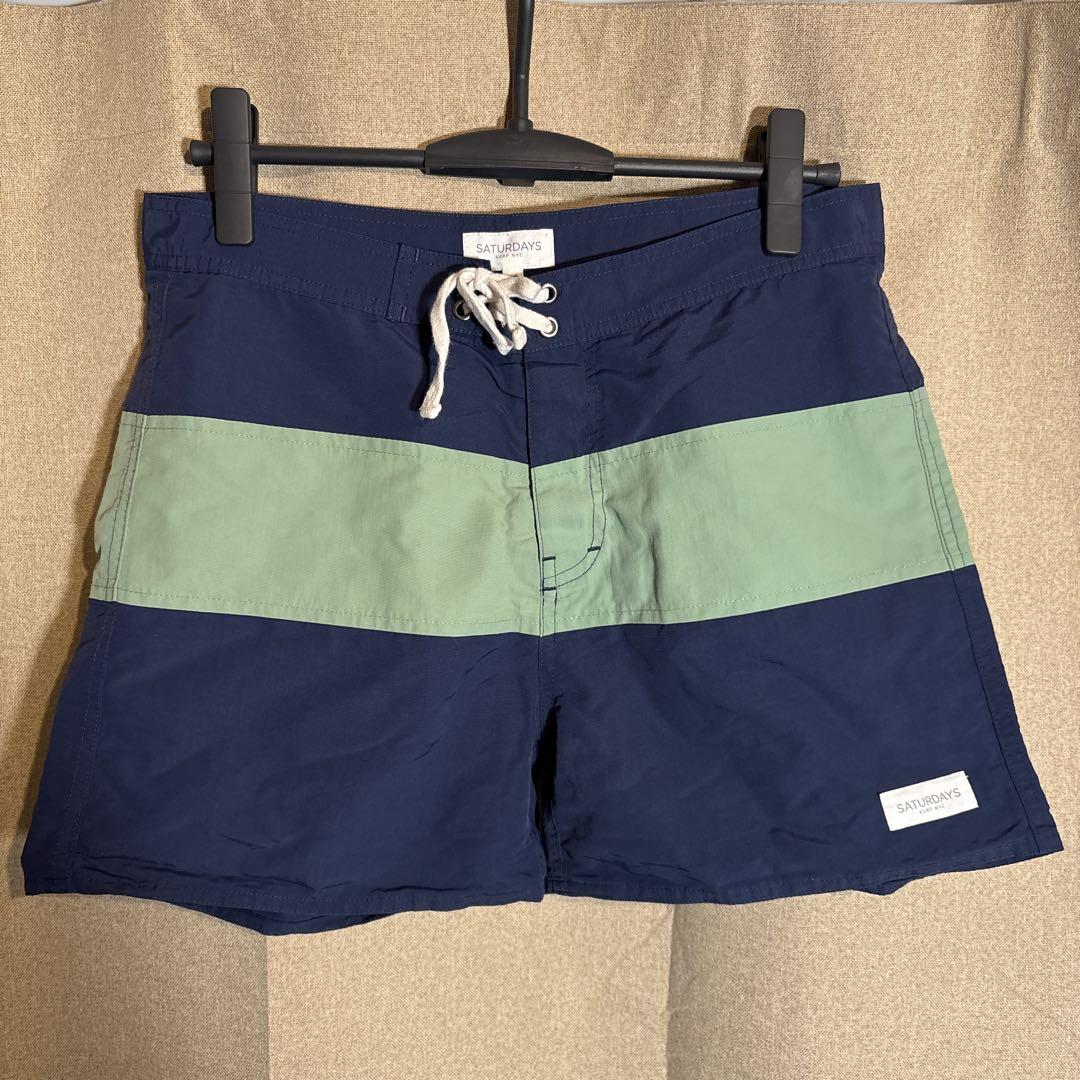 SATURDAYS SURF NYC Board Shorts Navy Green