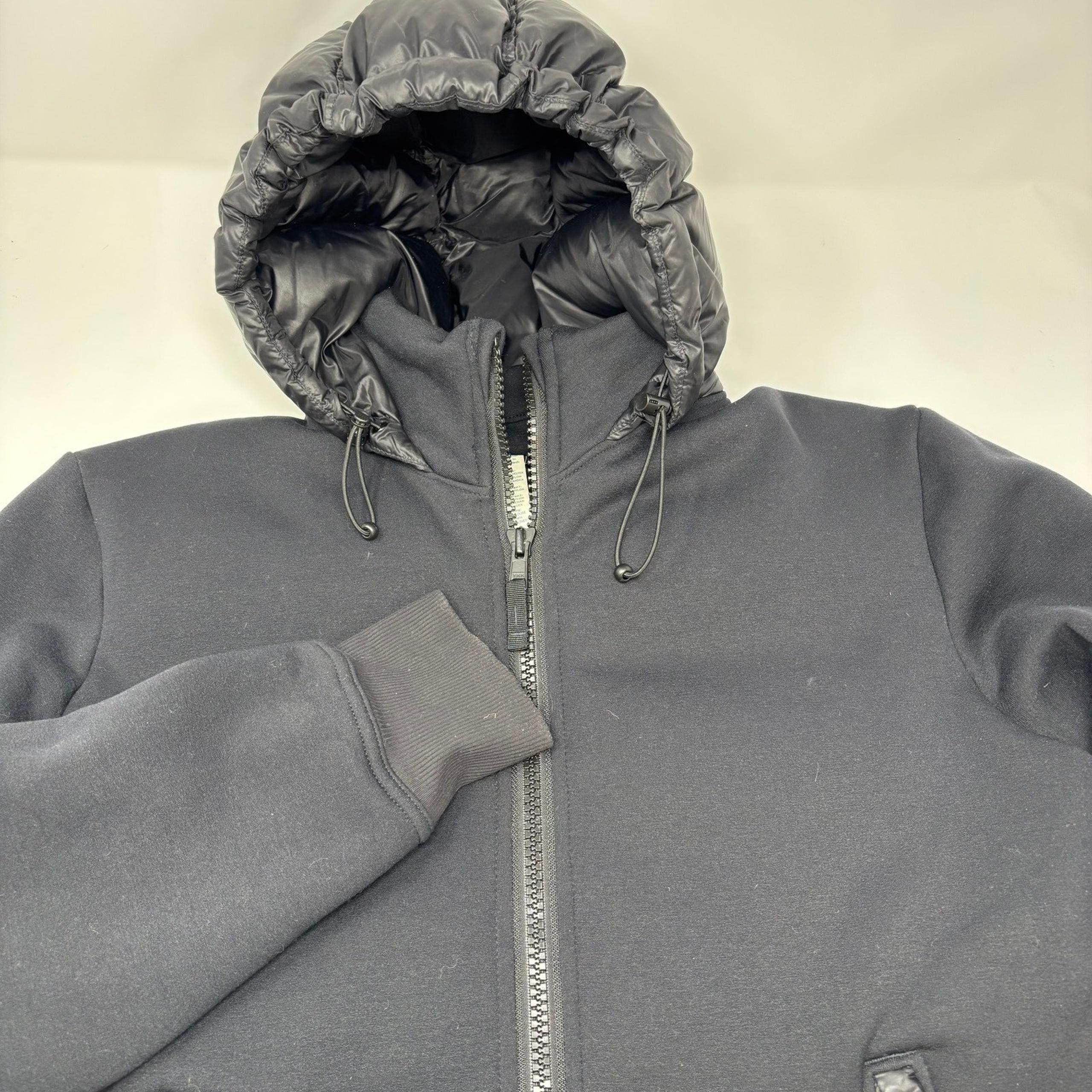 Lululemon Medium Black Full Zip Goose Down Hooded Drawstrings Puffer Jacket