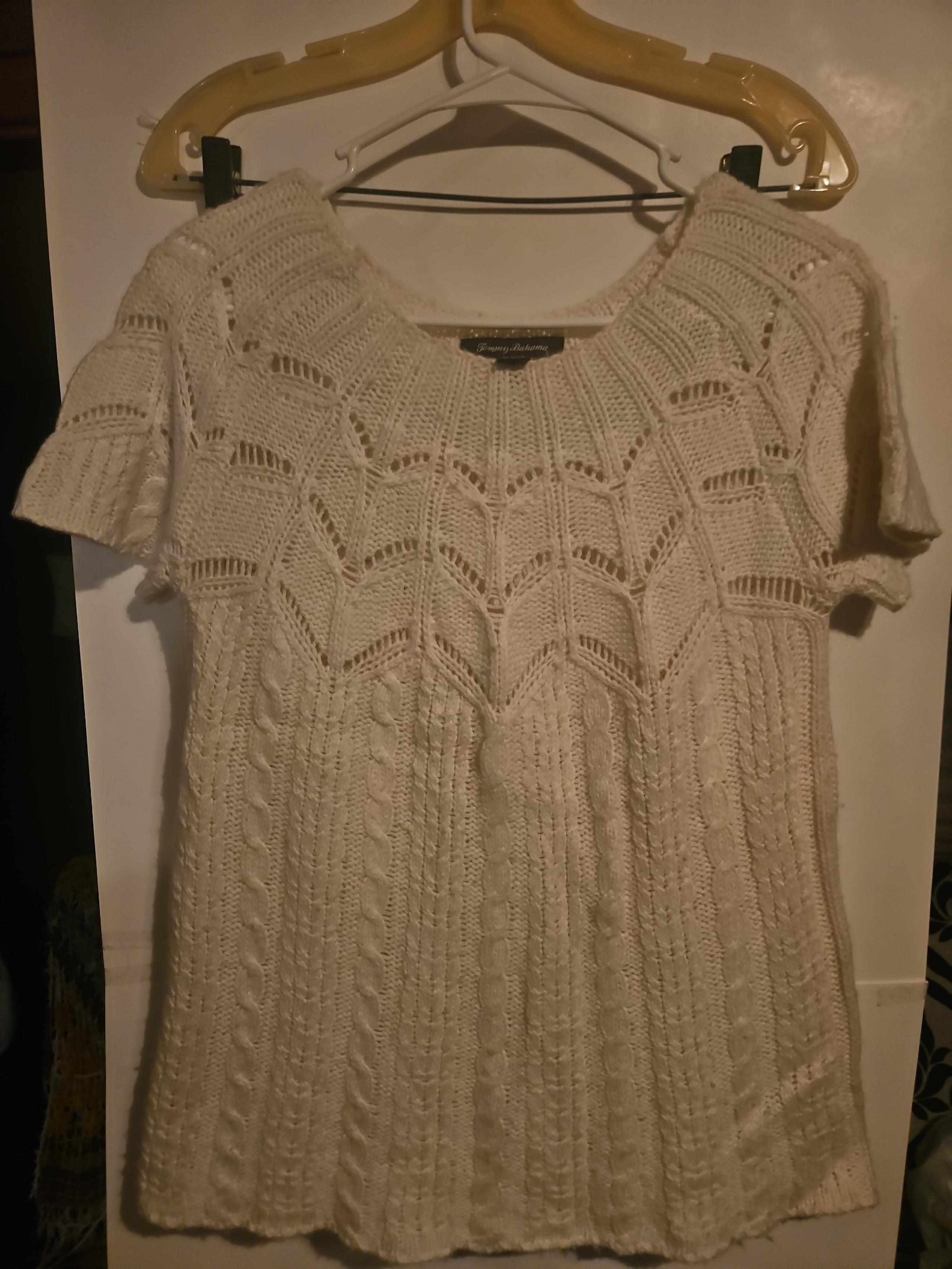 Tommy Bahama Womens Tunic.Cable knit.