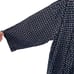 Gray Market Womens Robe Black White One Size Kako Block Printed Pure Cotton NWT