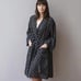 Gray Market Womens Robe Black White One Size Kako Block Printed Pure Cotton NWT