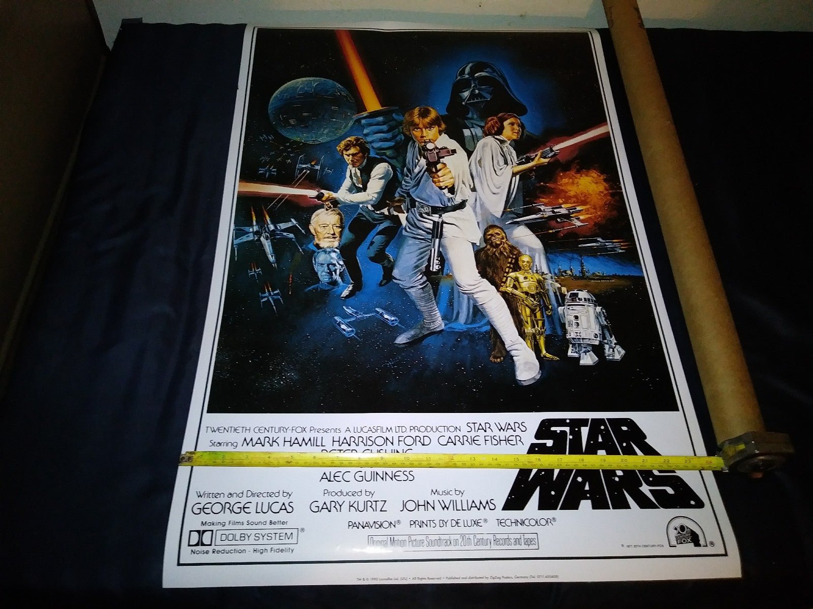 ((( SALE!! ))) 1993 Star Wars,A New Hope,24×36 Poster,Near Mint!