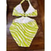 Michael Kors Zebra Print Cutout Swimsuit