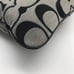 Coach Signature Poppy Metallic Gray & Black Crossbody 18135