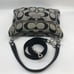 Coach Signature Poppy Metallic Gray & Black Crossbody 18135
