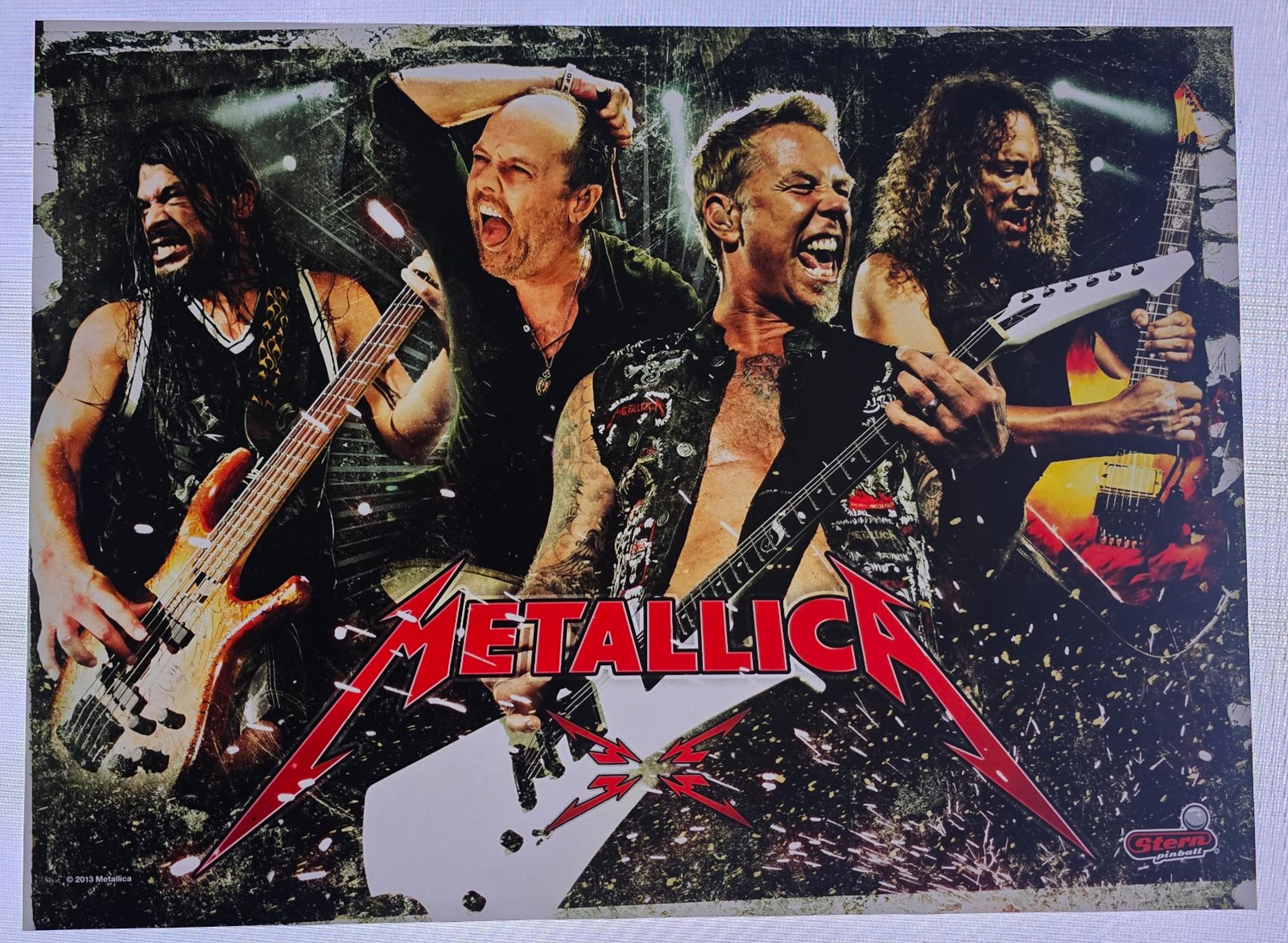 Metallica Wallpaper/Decal/Poster from Stern Pinball