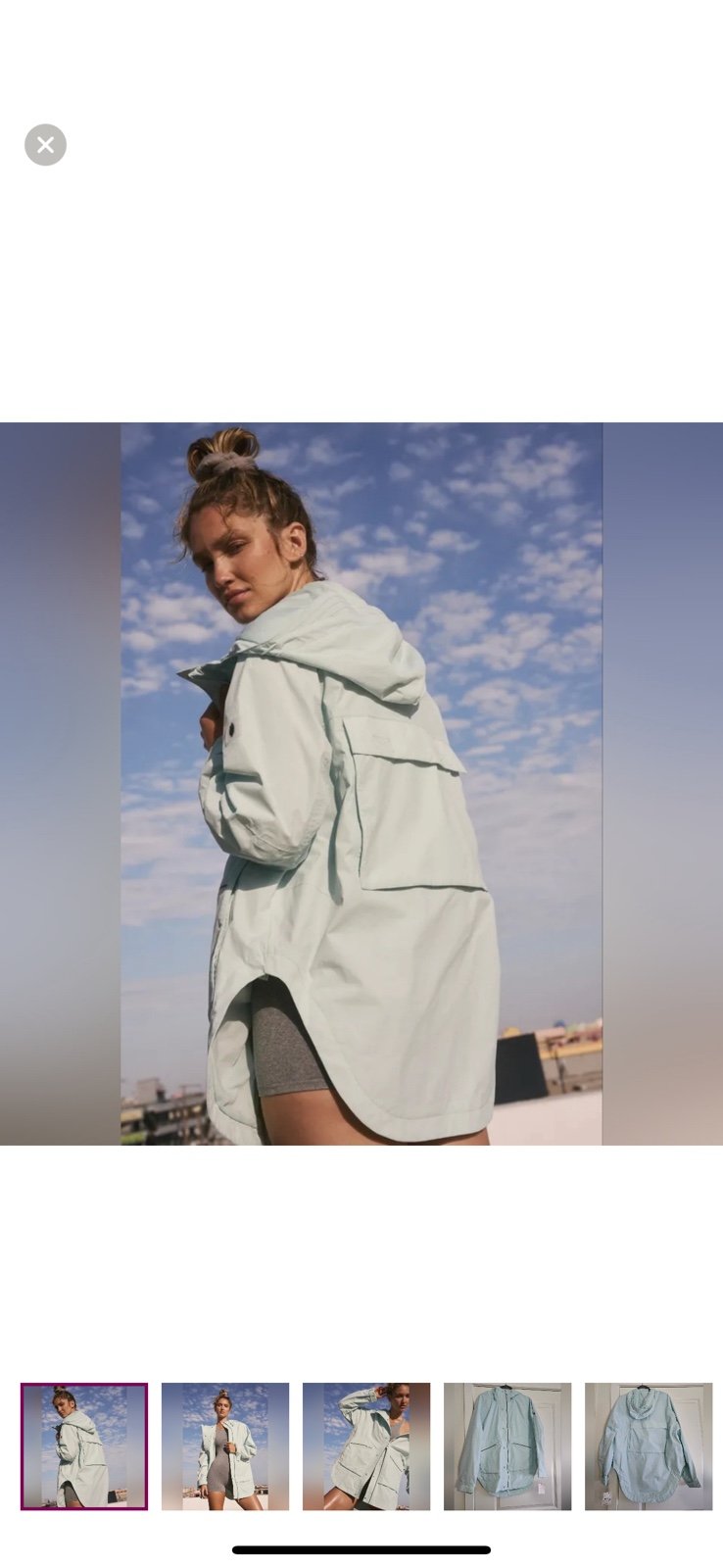 NWT free people rain jacket