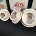 3 piece set of canisters crawfish pattern by De La Mer