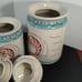 3 piece set of canisters crawfish pattern by De La Mer