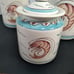3 piece set of canisters crawfish pattern by De La Mer