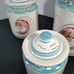 3 piece set of canisters crawfish pattern by De La Mer