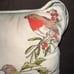 Vintage Fabric Perched 4 Birds Nature Pillow 10.5 x 9 Single Stitch