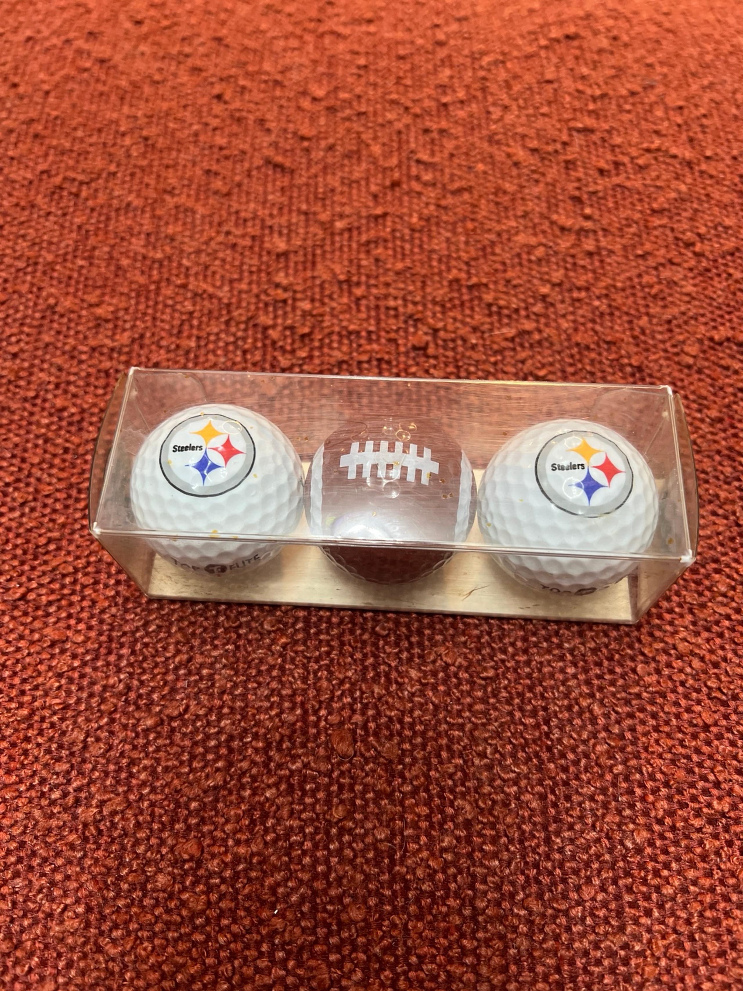Top Flite Pittsburgh Steelers Golf Balls (3) NWT
