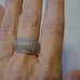 Sterling Genuine Diamonds Ring Size 8 1/4
