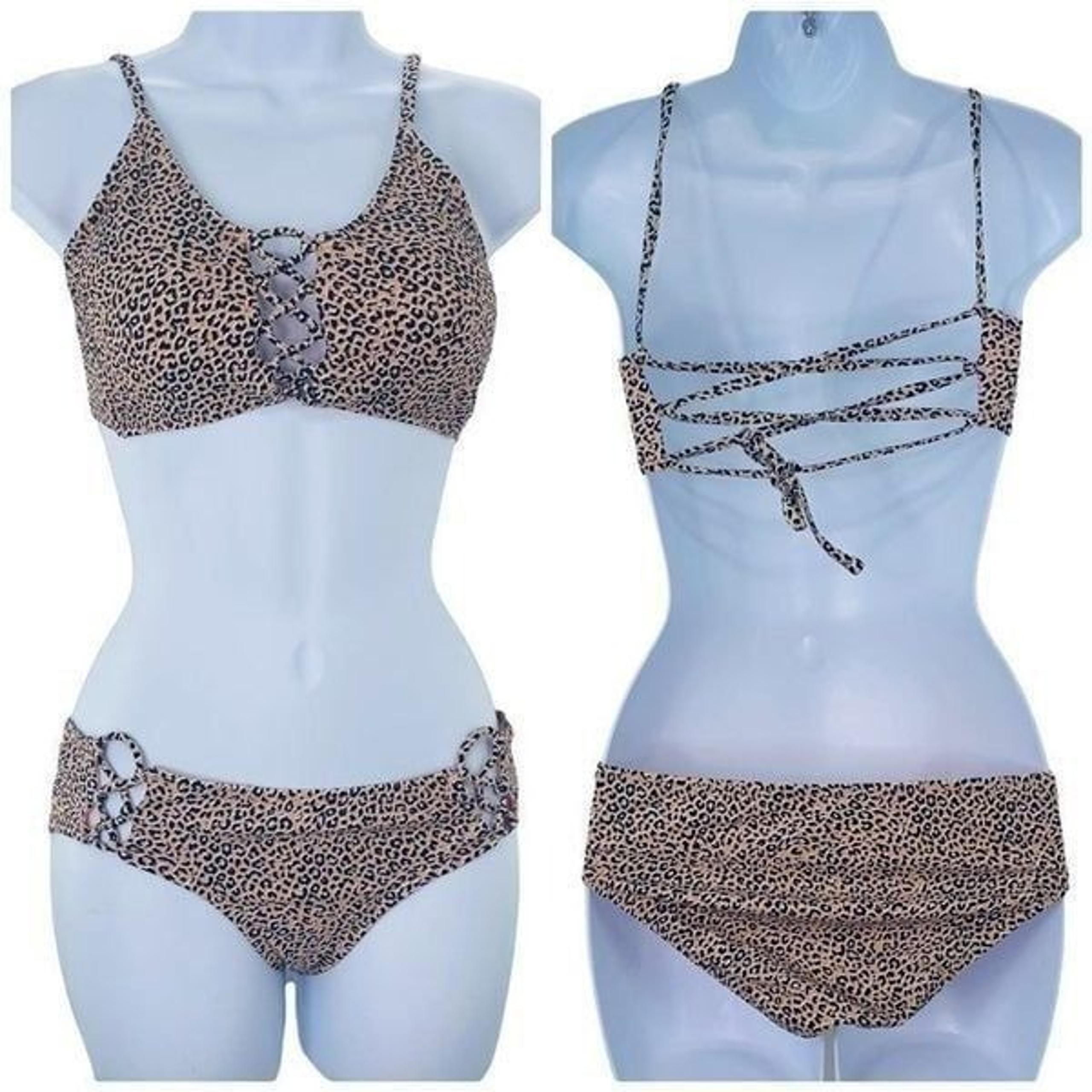 XHILARATION | Women’s Leopard Print Bikini Swimsuit Sz Small
