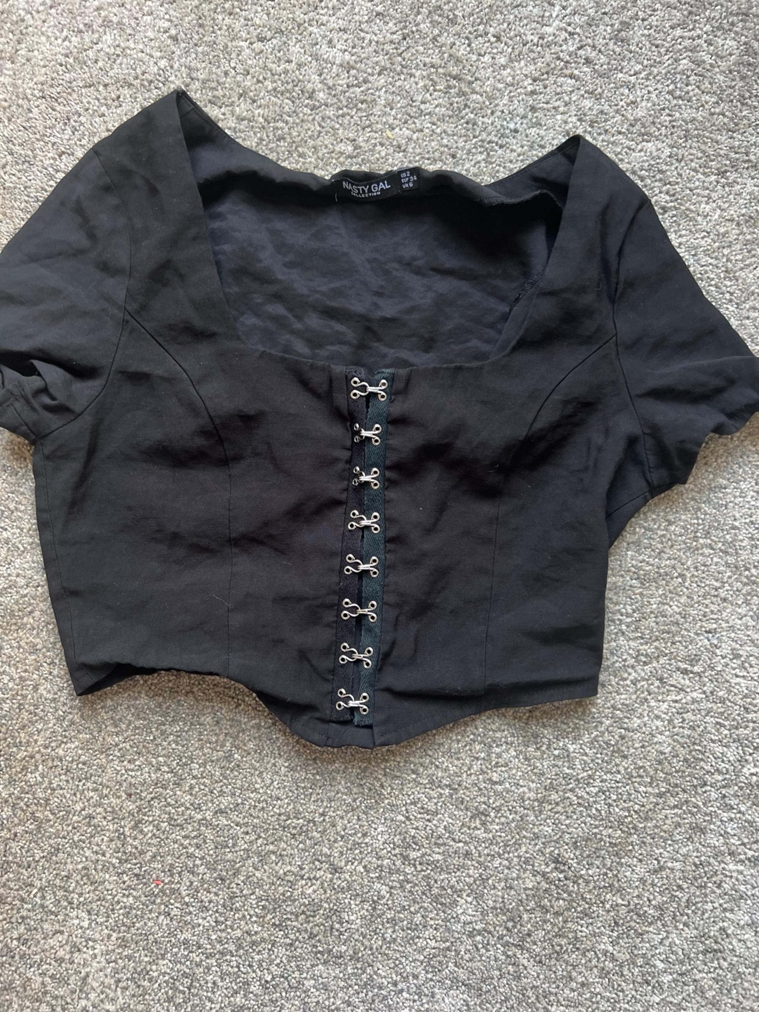 Nasty Gal Cropped Corset Top
