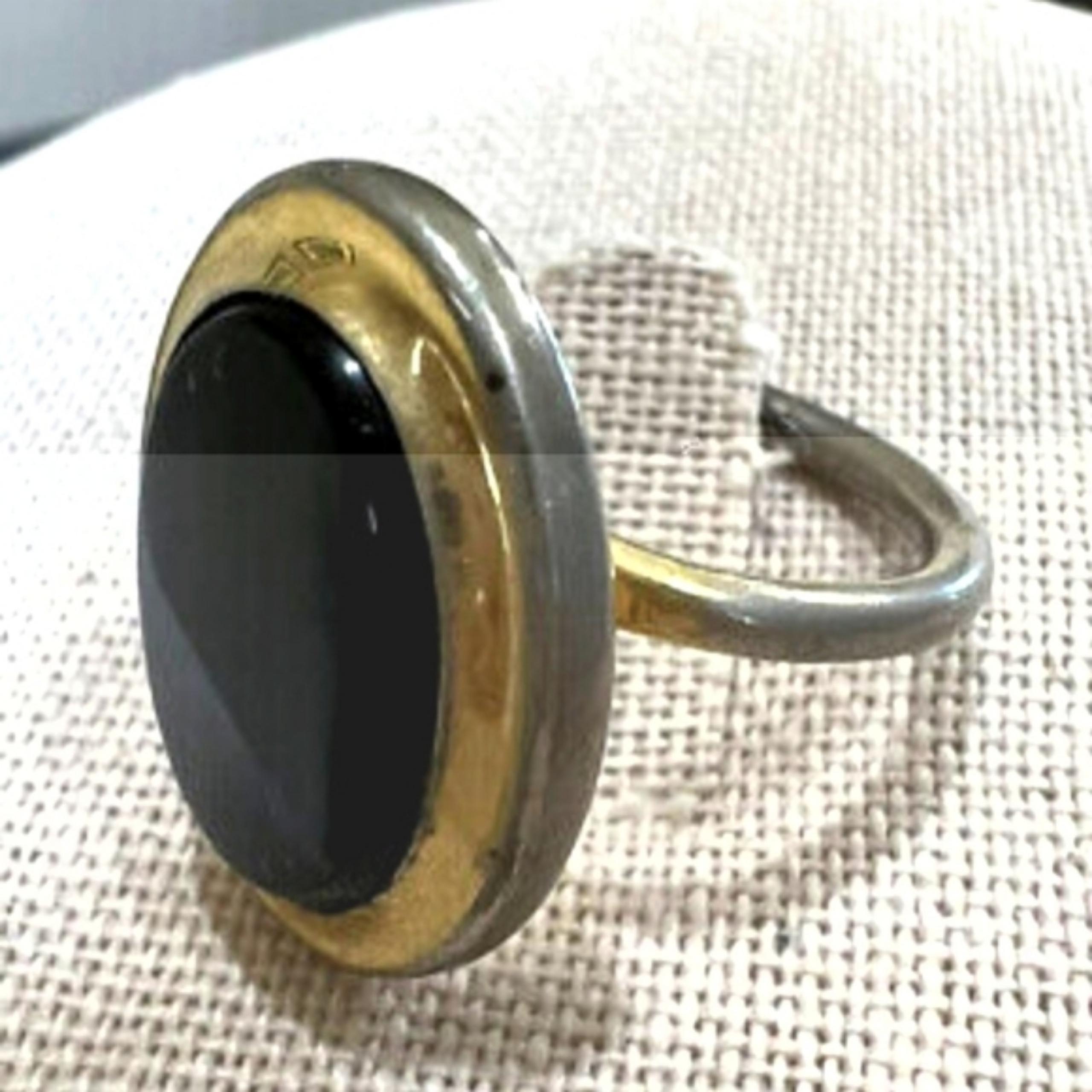Vintage Sarah Coventry 1968 Jet Elegance Ring