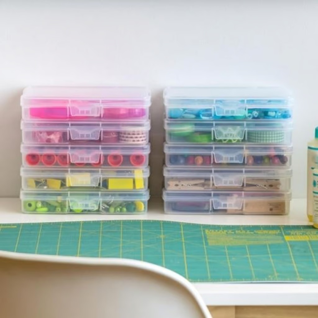 NEW 10-Pack Scrapbook Paper Storage Cases Fits 4 x 6 Photos Organizing.
