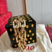 Annao Cube Blaack Bag With Golden Crystals