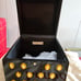 Annao Cube Blaack Bag With Golden Crystals